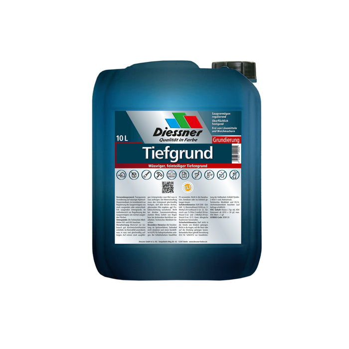 Diessner Tiefgrund 10 Liter wässrig transparent