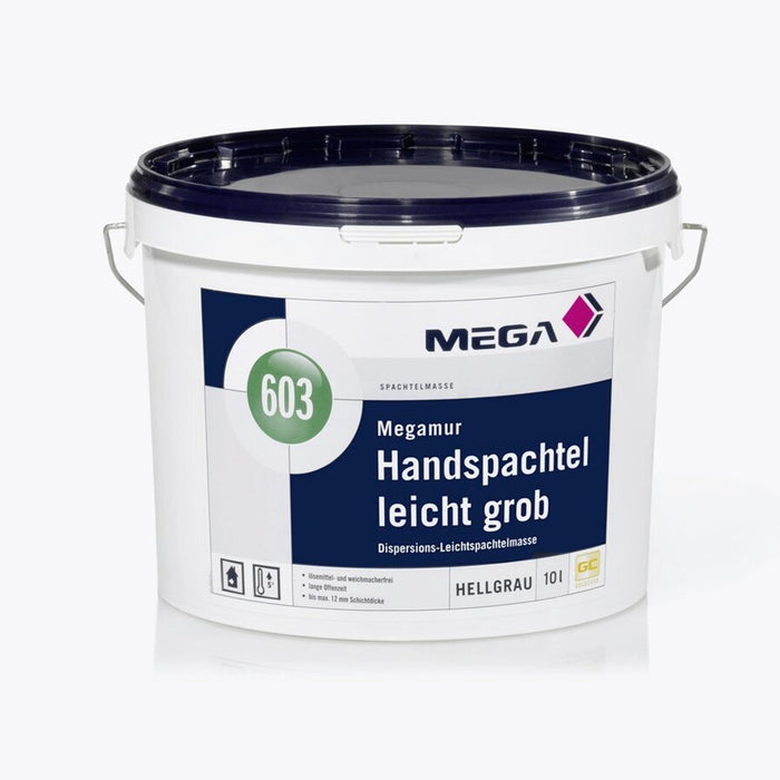 Handspachtelmasse leicht grob 10,00 l hellgrau