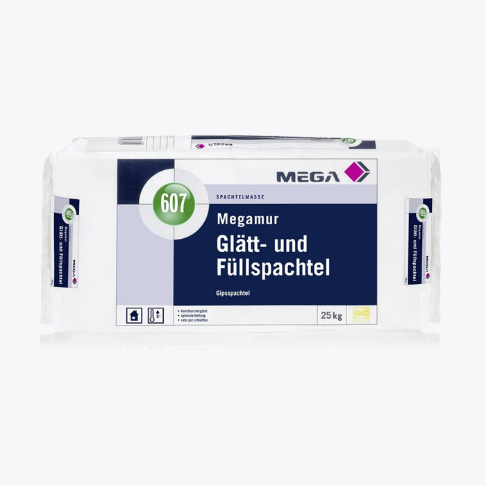 Glätt-und Füllspachtel 25,00 kg hellgrau MEGA 607 Megamur
