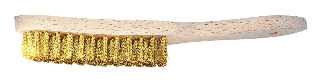 Brass wire brush 3-row