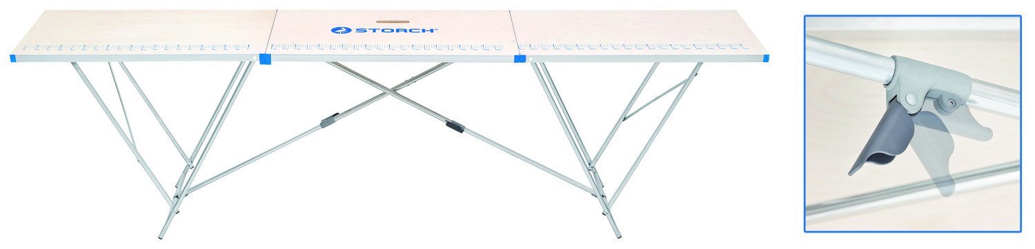 Tapeziertisch mit Alu-Rahmen