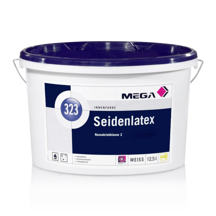 MEGA 323 Seidenlatex weiß 2,5l / 5 l / 12,5 l