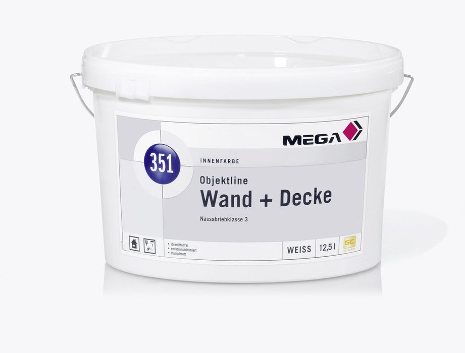 Objektline Innenwandfarbe 12,50 l weiß MEGA 351