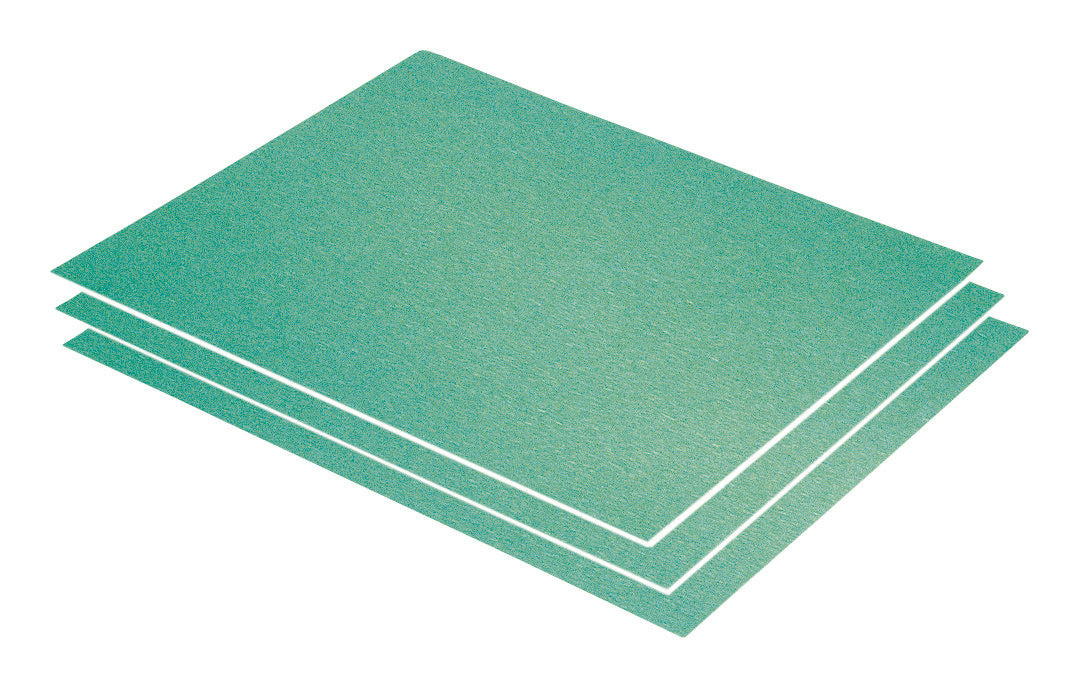 Sandpaper sheet, green