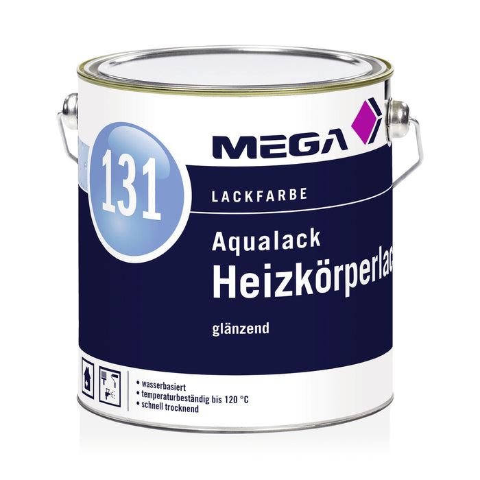 Heizkörperlack Aqualack 2,50 l weiß, Mega 131