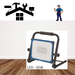 LED 50W klein, handlich, faltbar, schwenkbar