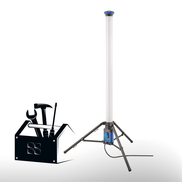 LED Stableuchte 100W für Baustellen mit Standfuß