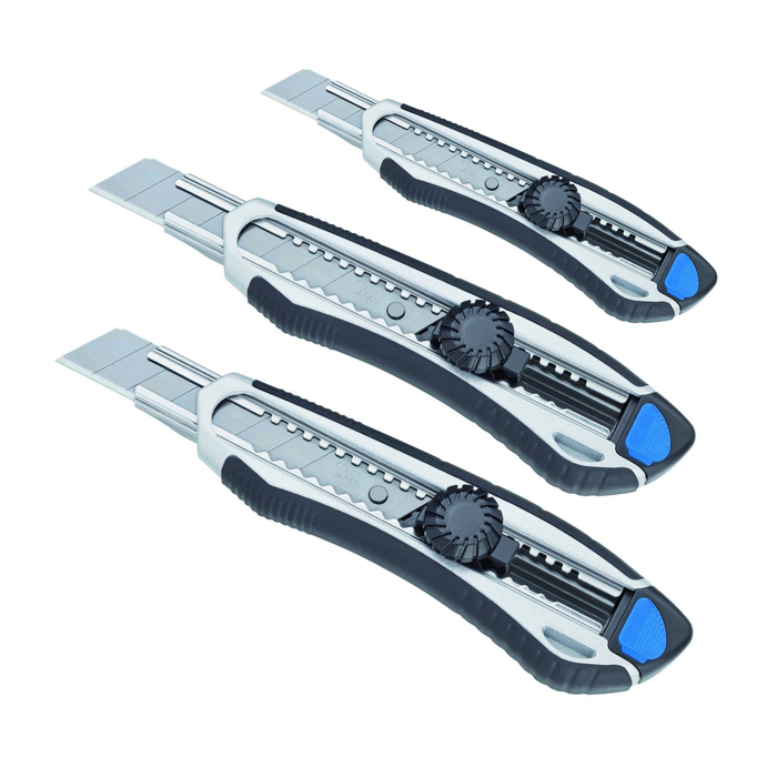 Snap-off knife 18 mm, aluminum handle