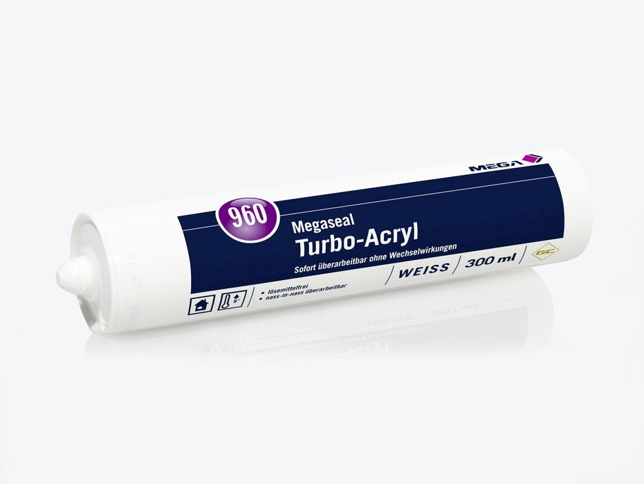 Turbo Acryl 300,00 ml weiß  MEGA 960
